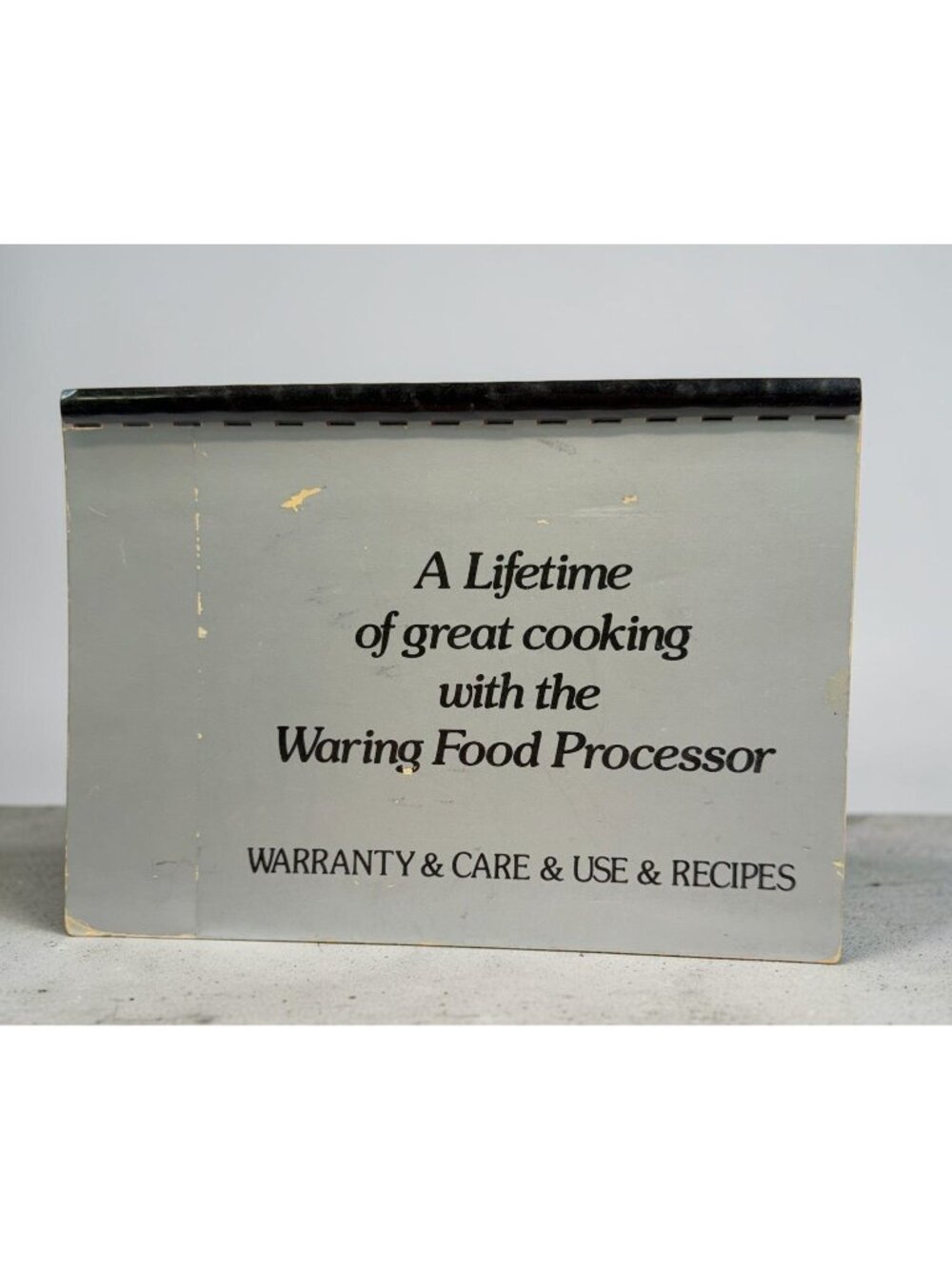 Waring Food Processor Flip Out Recipe Book Cookbook User Guide Model 11FP10